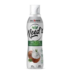 Need's MCT Oil - Spray Cuisson Coco Cooking - Noix de coco - 200ml - Eric Favre Noir M