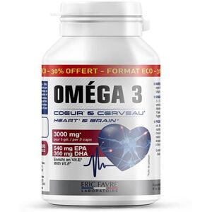 Omega 3 - C?ur et cerveau - Format economique Bien Etre General - - Eric Favre