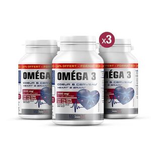 Omega 3 - Coeur et cerveau - Lot de 3 unites Bien Etre General - - Eric Favre one_size_fits_all