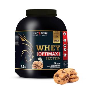 Eric Favre Whey Optimax Protein Proteines - Biscuit Cookie - 1,5kg - Eric Favre