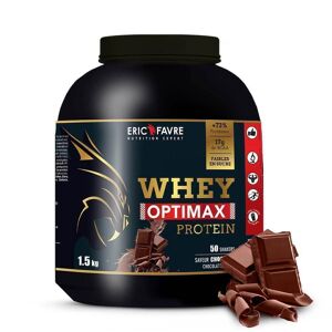 Eric Favre Whey Optimax Protein Proteines - Chocolat - 1,5kg - Eric Favre Noir M