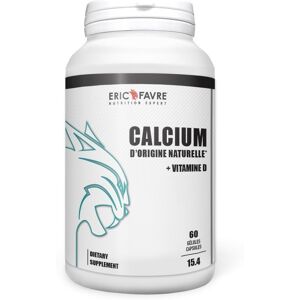 Calcium d'origine naturelle + Vitamine D - 60 gelules vegetales Bien Etre General - - Eric Favre Lot de 6