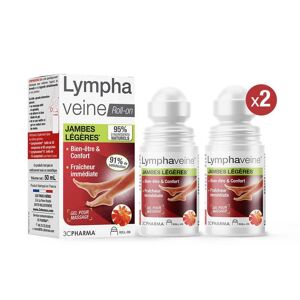 3 Chenes Laboratoires Lymphaveine® - Roll-on Jambes legeres - Lot de 2 3c Pharma - - Eric Favre one_size_fits_all