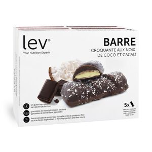 Barres Croquantes Proteinees Saveur Noix de coco et cacao Lev Diet - - Eric Favre Pack de 12 unites