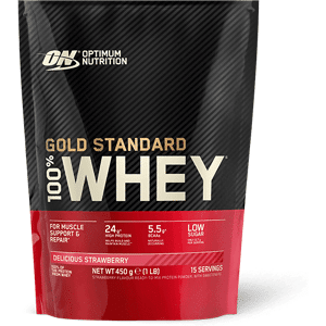 Optimum Nutrition 100% whey gold (450gr) unisexe - Publicité