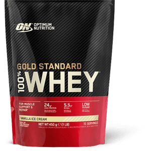 Optimum Nutrition 100% whey gold (450gr) unisexe - Publicité