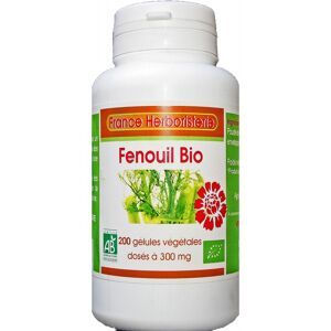 France Herboristerie 200 gélules FENOUIL BIO AB dosées à 300 mg.