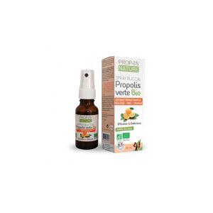 France Herboristerie Spray Buccal Propolis Verte Bio et Extrait de Pépins de Pamplemousse - Sans alcool (certifié AB) - Miel, Orange - 20ml