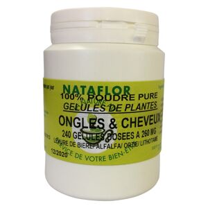 France Herboristerie Ongles et cheveux 240 gelules 260 mg poudre pure