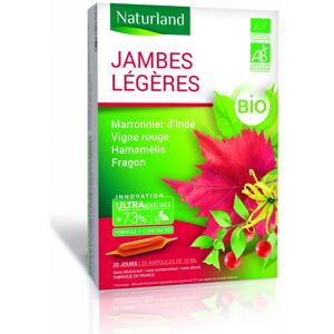 France Herboristerie Ampoules de plantes Jambes Légères - NATURLAND