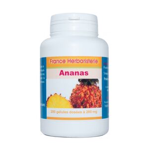 France Herboristerie GELULES ANANAS tige 200 gélules dosées à 280 mg.