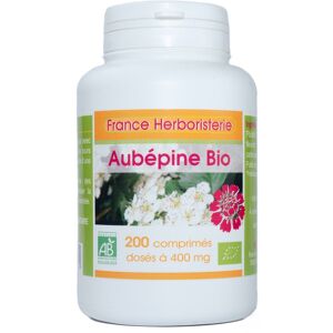 France Herboristerie AUBEPINE BIO 200 comprimés dosés à 400mg - France Herboristerie