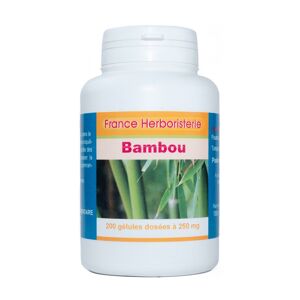 France Herboristerie GELULES BAMBOU (Thabashir) 200 gélules dosées à 250 mg.