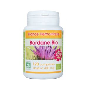 France Herboristerie BARDANE racine BIO 120 comprimés dosés à 400 mg - Pot de 120 comprimés