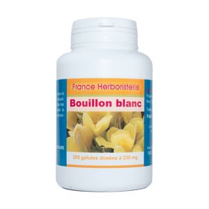 France Herboristerie GELULES BOUILLON BLANC 200 gélules dosées à 230 mg - France Herboristerie