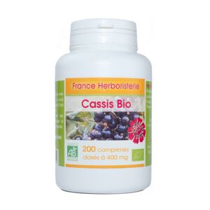 France Herboristerie CASSIS BIO AB 200 comprimés dosés à 400 mg en comprimés.