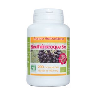 France Herboristerie ELEUTHEROCOQUE BIO AB 200 comprimés dosés à 400mg en comprimés.