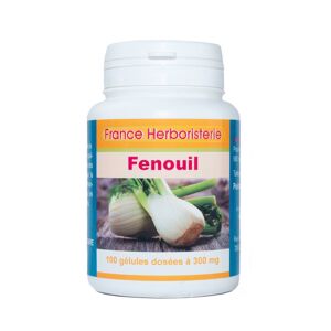 France Herboristerie GELULES FENOUIL 100 gélules dosées à 300 mg.