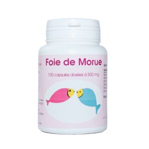 France Herboristerie HUILE FOIE DE MORUE 100 capsules dosees a 500mg