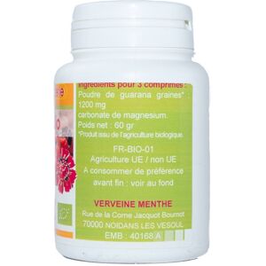 France Herboristerie GUARANA BIO AB 120 comprimes doses a 400 mg en comprimes.