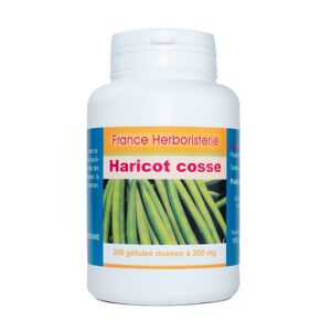 France Herboristerie GELULES HARICOT cosse 200 gélules dosées à 200 mg.
