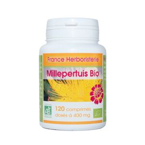 France Herboristerie MILLEPERTUIS BIO AB 120 comprimes doses a 400 mg en comprimes.