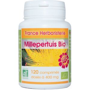 France Herboristerie MILLEPERTUIS BIO AB 120 comprimés dosés à 400 mg en comprimés.