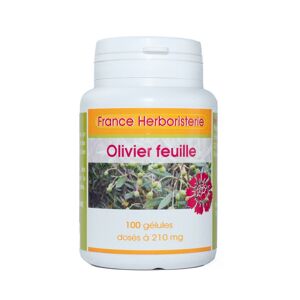 France Herboristerie GELULES OLIVIER feuille 100 gelules dosees a 210 mg