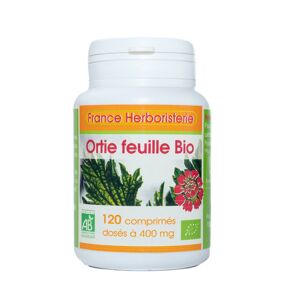 France Herboristerie ORTIE piquante BIO AB 120 comprimés dosés à 400 mg en comprimés.