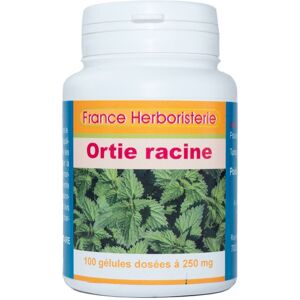 France Herboristerie GELULES ORTIE RACINE 100 gelules dosees a 250 mg poudre pure.