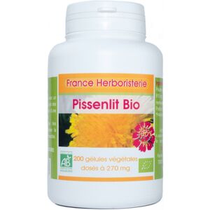 France Herboristerie 200 gélules PISSENLIT racine BIO AB dosées à 270 mg.