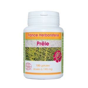 France Herboristerie GELULES PRELE BIO 100 gélules dosées à 190 mg poudre pure.