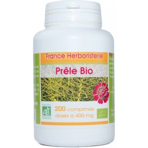 France Herboristerie PRELE BIO AB 200 comprimés dosés à 400 mg en comprimés.