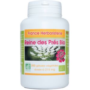 France Herboristerie 200 gélules REINE DES PRES BIO AB dosées à 215 mg.