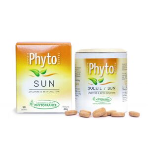 France Herboristerie Phyto Soleil preparer sa peau au bronzage Lycopene Beta Carotene 50 comprimes Phytofrance
