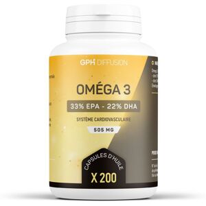 France Herboristerie OMEGA 3 - 200 capsules dosées à 505mg