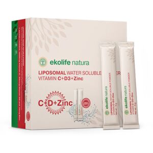 Ekolife Natura Vitamine liposomale C + D3 + zinc, 21 x 5 g