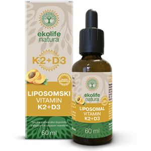 Ekolife Natura Vitamines liposomales K2 + D3, 60 ml