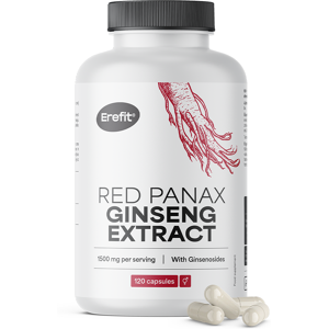 Erefit® Extrait de ginseng rouge 1500 mg, 120 gelules