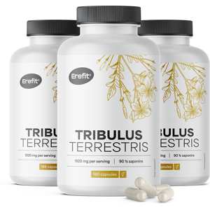 Erefit® 3x Tribulus - tribule terrestre 1920 mg, ensemble 540 gelules