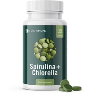 FutuNatura Algues Spiruline + Chlorelle, 100 comprimés - Publicité