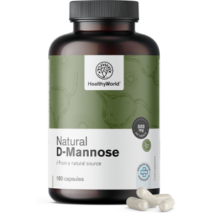 HealthyWorld® D-Mannose naturel 1500 mg, 180 gélules