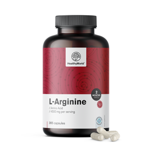 HealthyWorld® L-arginine 4500 mg, 365 gélules