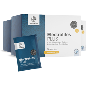 HealthyWorld® 3x Electrolytes - poudre pour la preparation de boissons, ensemble 60 sachets