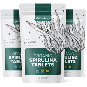 FutuNatura 3x BIO Spiruline 400 mg, ensemble 1125 comprimes