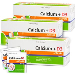 Sanct Bernhard 3x Calcium + D3 Direct, ensemble 180 sachets