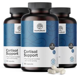 HealthyWorld® 3x Cortisol Support, ensemble 540 gélules