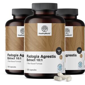 HealthyWorld® 3x Fadogia Agrestis 1000 mg, ensemble 360 gélules