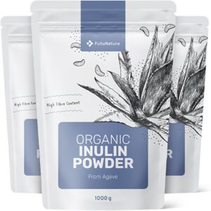 FutuNatura 3x BIO Agave Inulin – Prébiotique en poudre, ensemble 3000 g