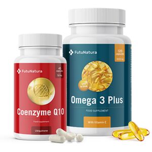 FutuNatura Jeunes au cœur : Omega 3 + Coenzyme Q10, kit - Publicité